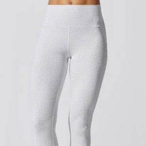Alo Yoga High-waist Vapor White Leopard Legging